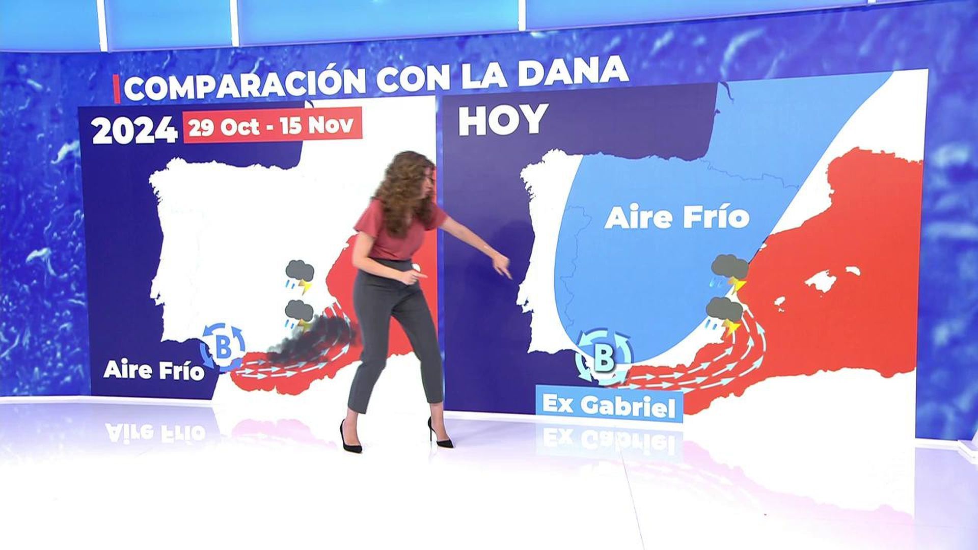 ¿En qué se parece la borrasca Gabrielle a la DANA y cuándo será su peor momento?