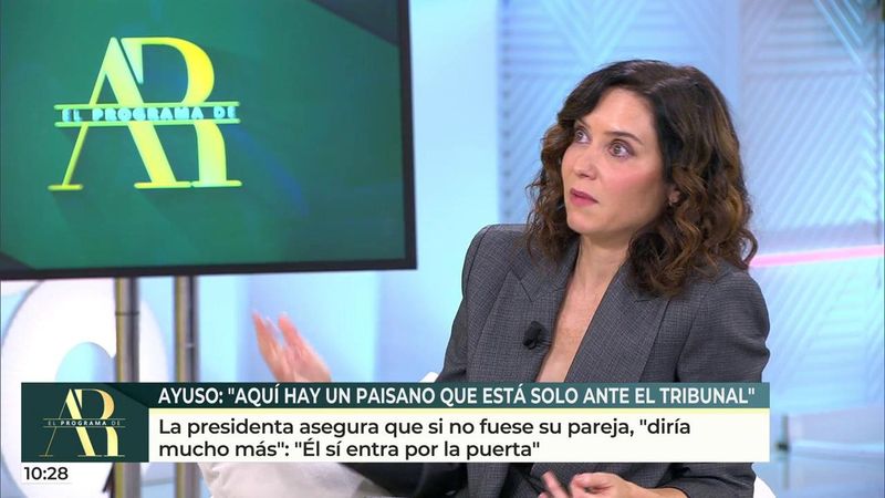 Isabel Díaz Ayuso defiende a su pareja y acusa al gobierno de Pedro ...