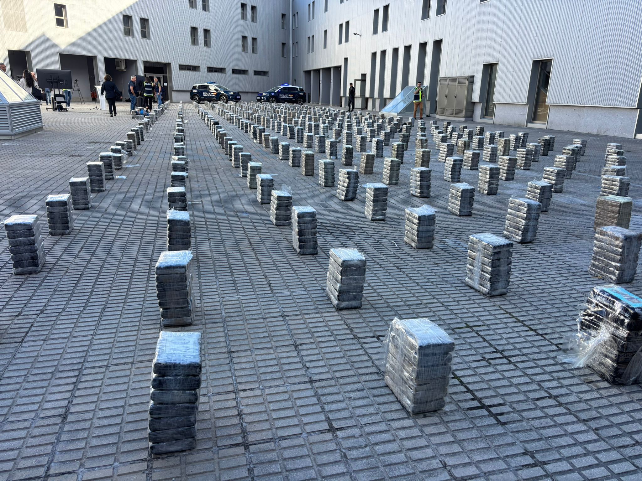 La droga incautada en la operación "Saona"