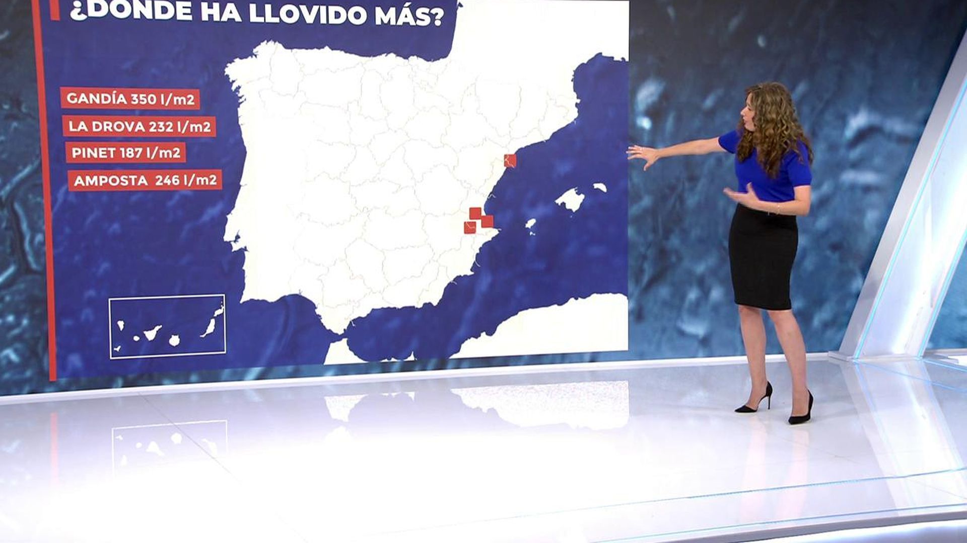 Lluvias evolución lunes