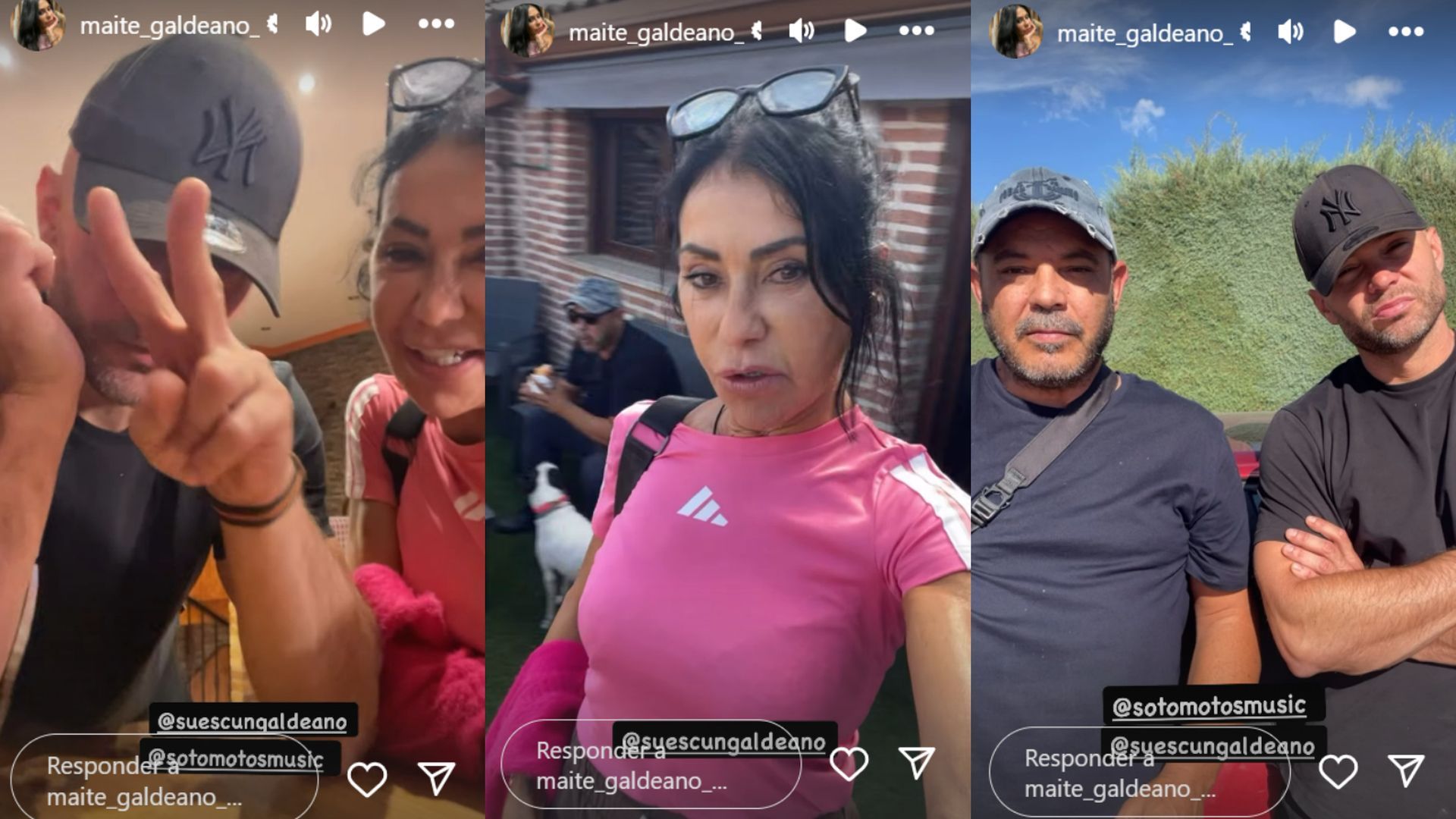 Maite Galdeano presenta a Cristian Suescun y a Carlos