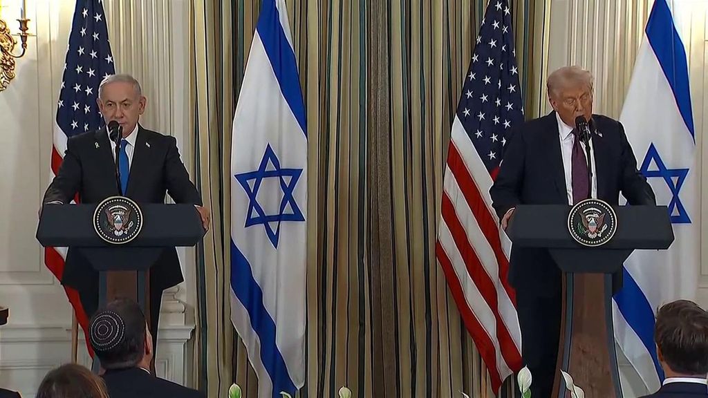 Trump anuncia que Netanyahu acepta su plan de paz para Gaza en la Casa Blanca: Hamás tiene 72 horas para aceptarlo