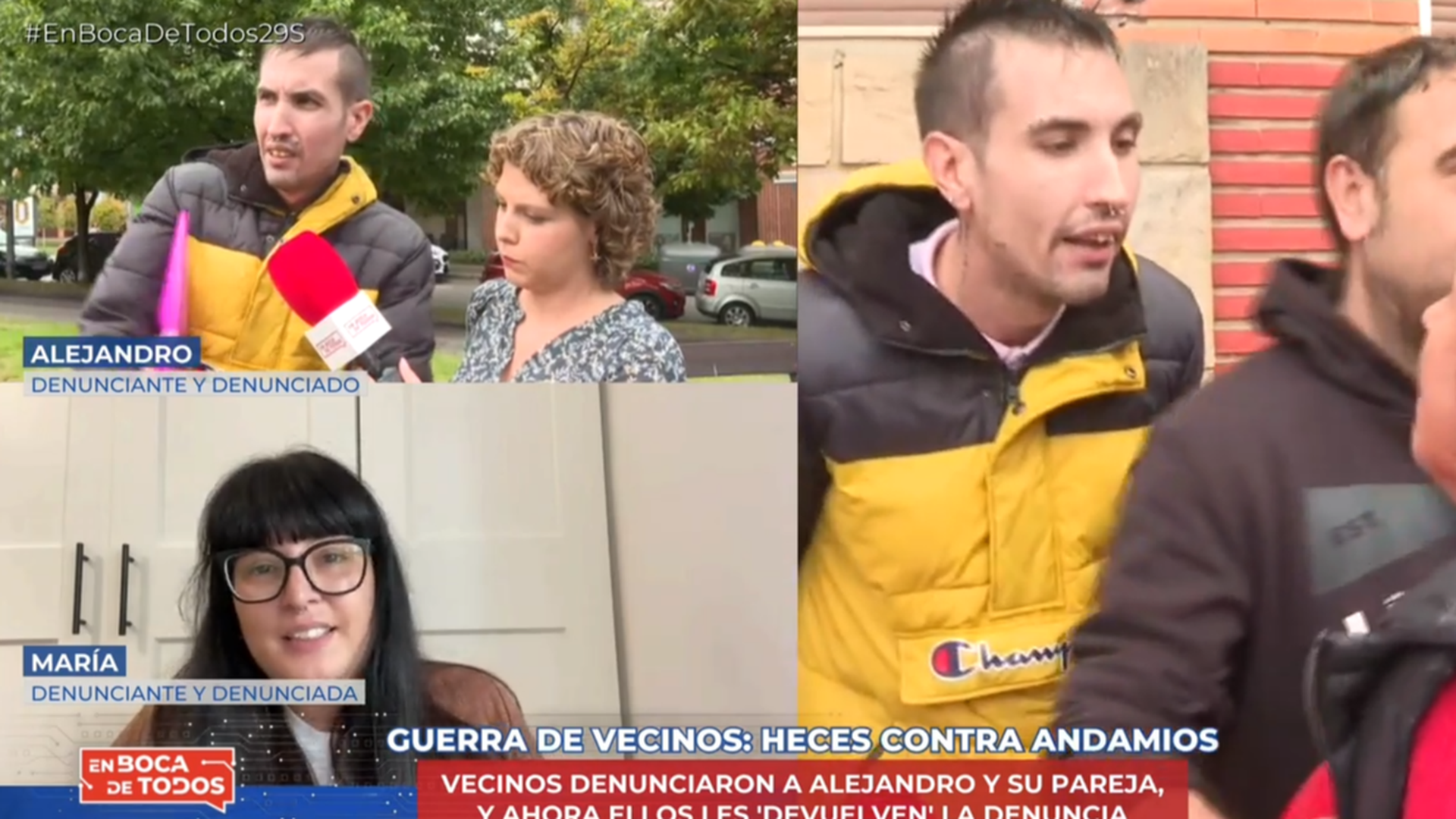 Una vecina y Alejandro se enfrentan en directo