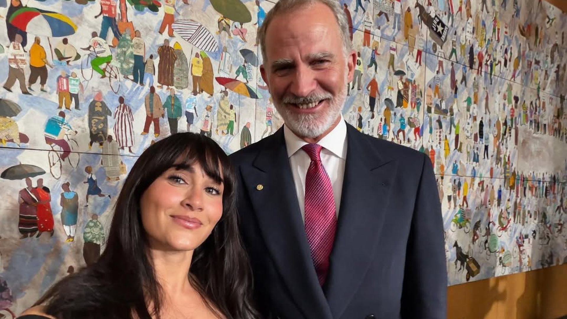 Aitana y el rey Felipe