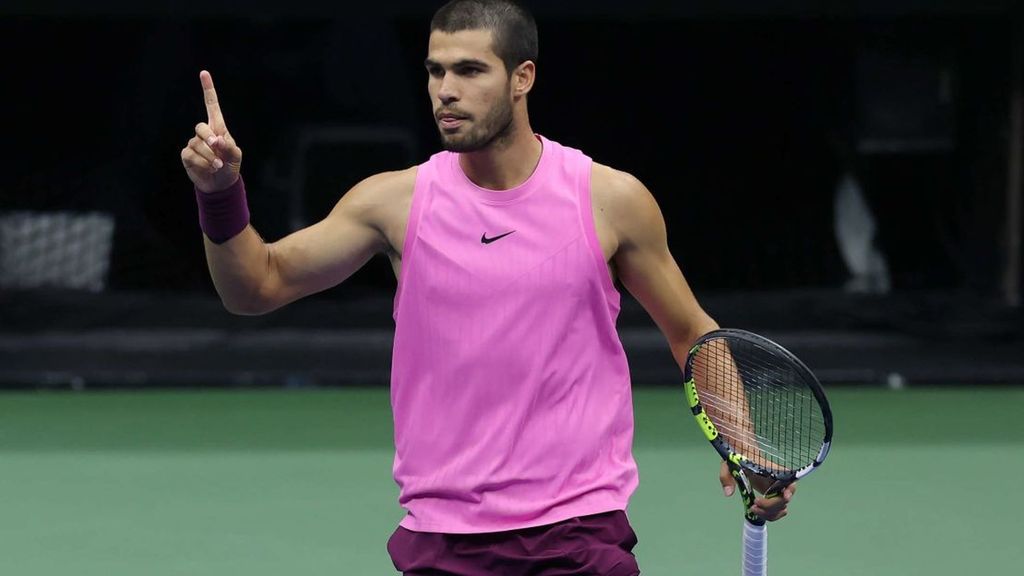 Alcaraz durante el reciente US Open 2025