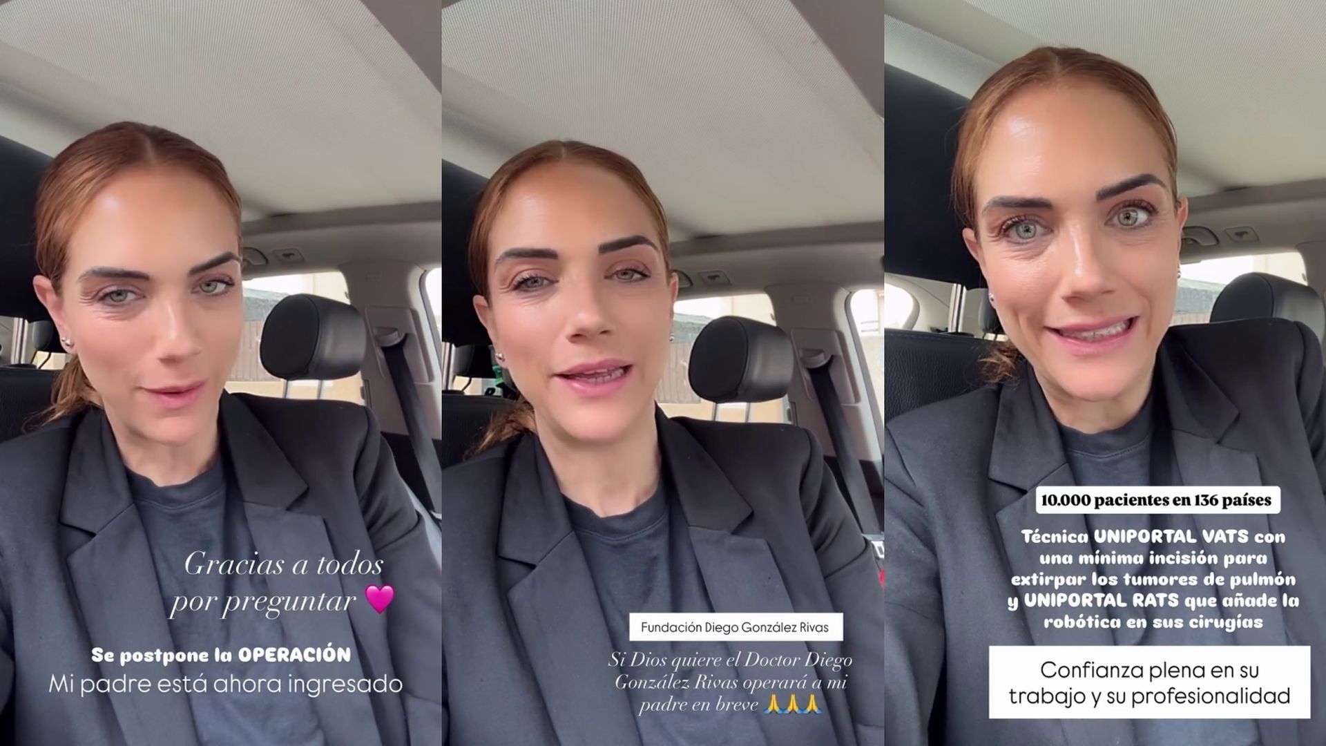 Beatriz Trapote comunica el ingreso hospitalario de su padre por una bacteria