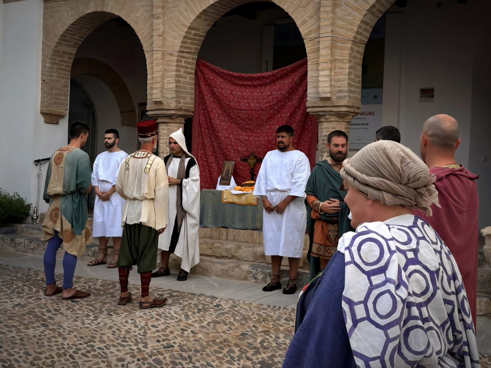 Escena de la representación del grupo de recreación histórica Ibidem en Códoba