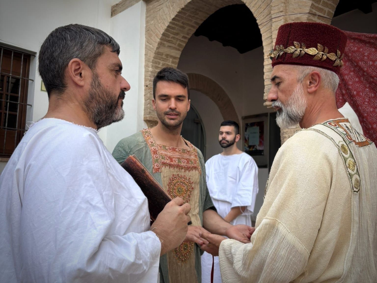 Escena de la representación del grupo de recreación histórica Ibidem en Códoba