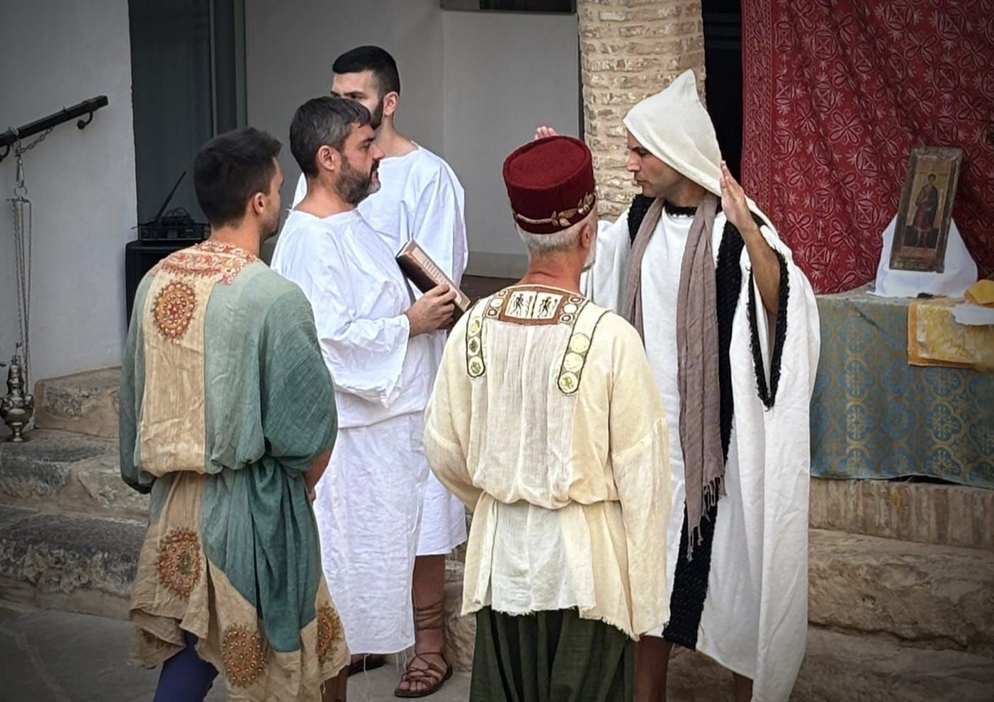 Escena de la representación del grupo de recreación histórica Ibidem en Códoba