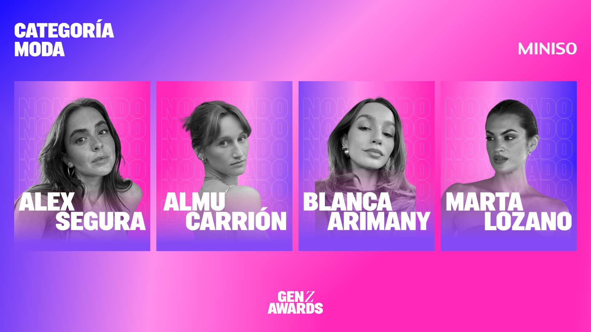 Estas son las nominadas en 'Moda by Miniso'