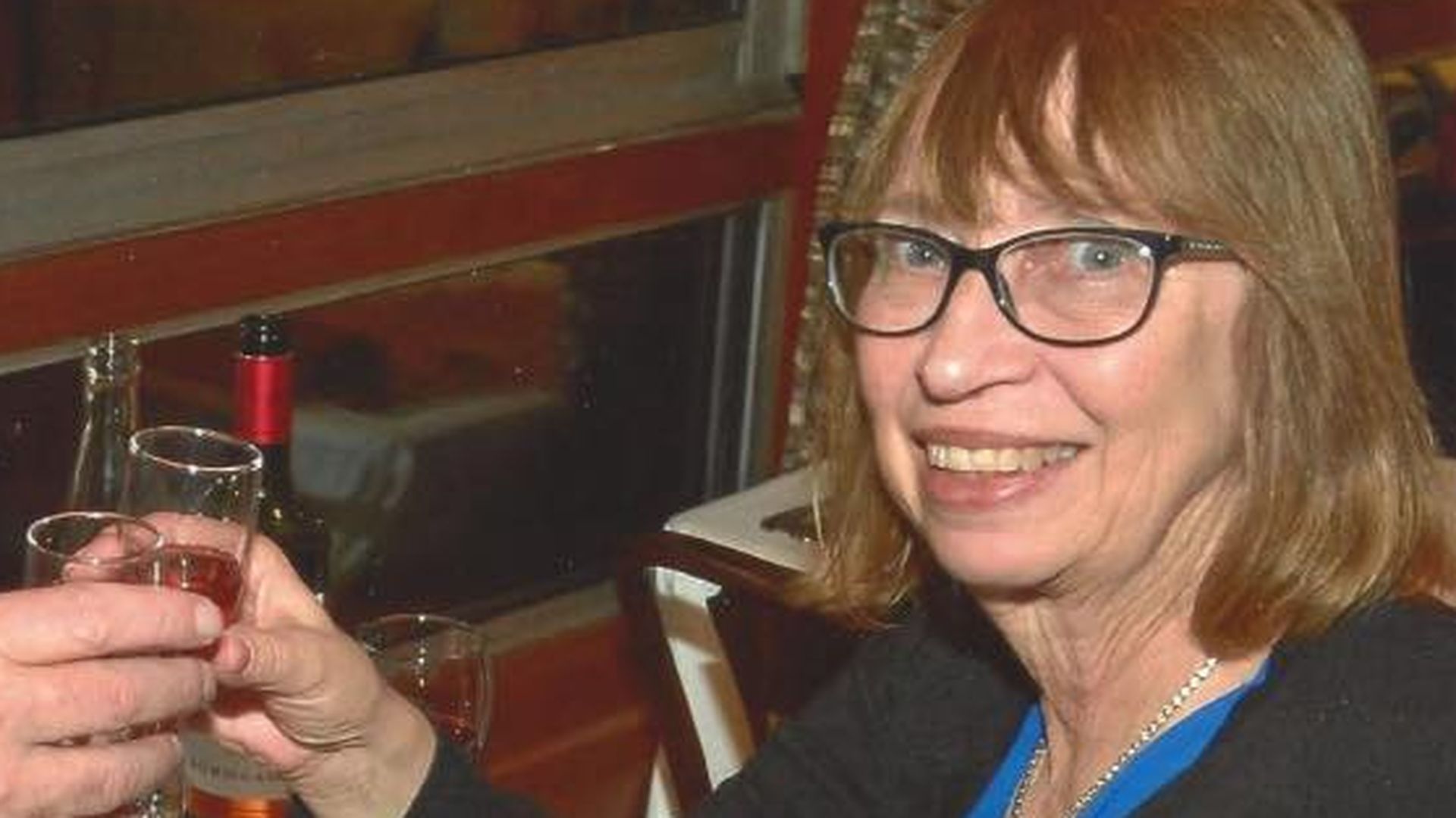 Janet Fison horas antes de desaparecer