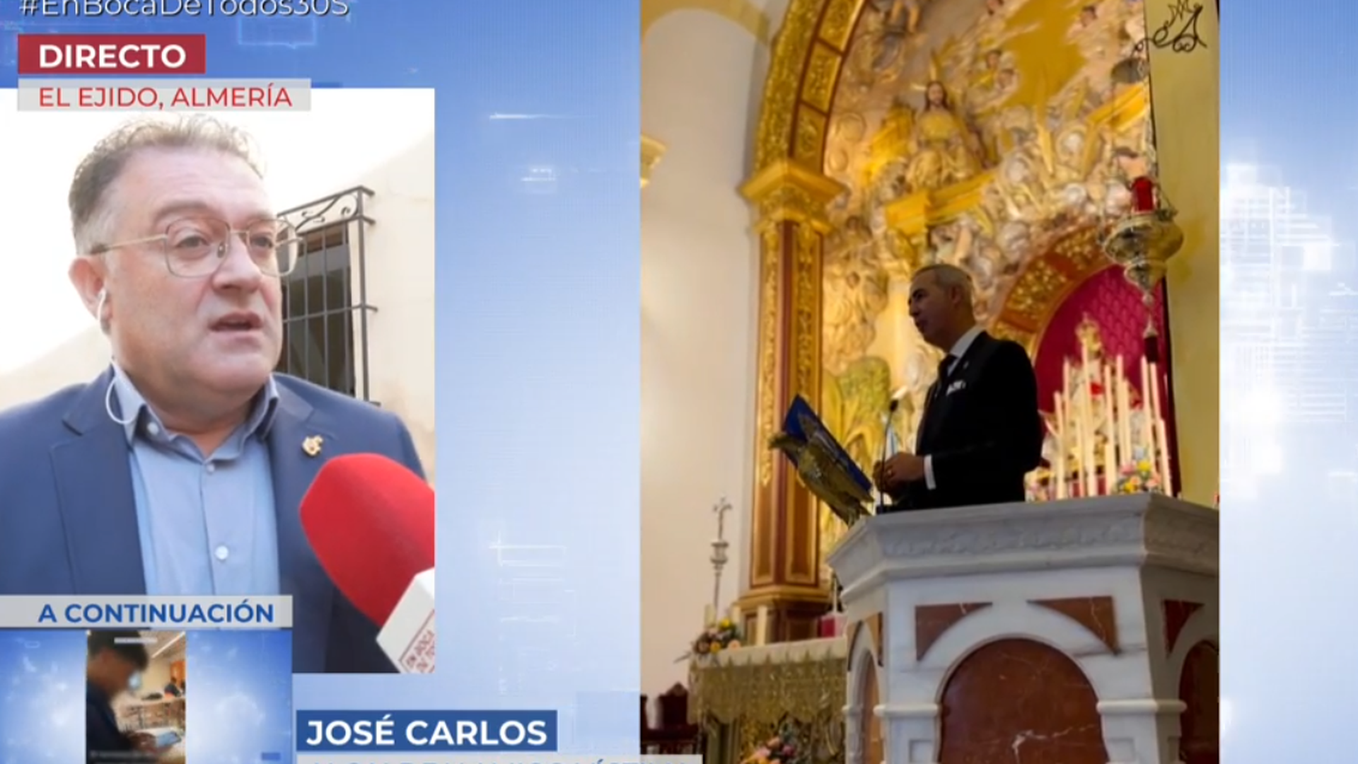 La tristeza del alcalde, amigo íntimo de la víctima