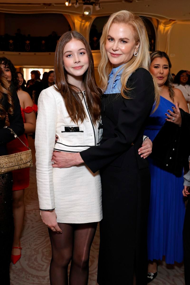 Nicole Kidman y su hija Faith, en una de sus escasas apariciones