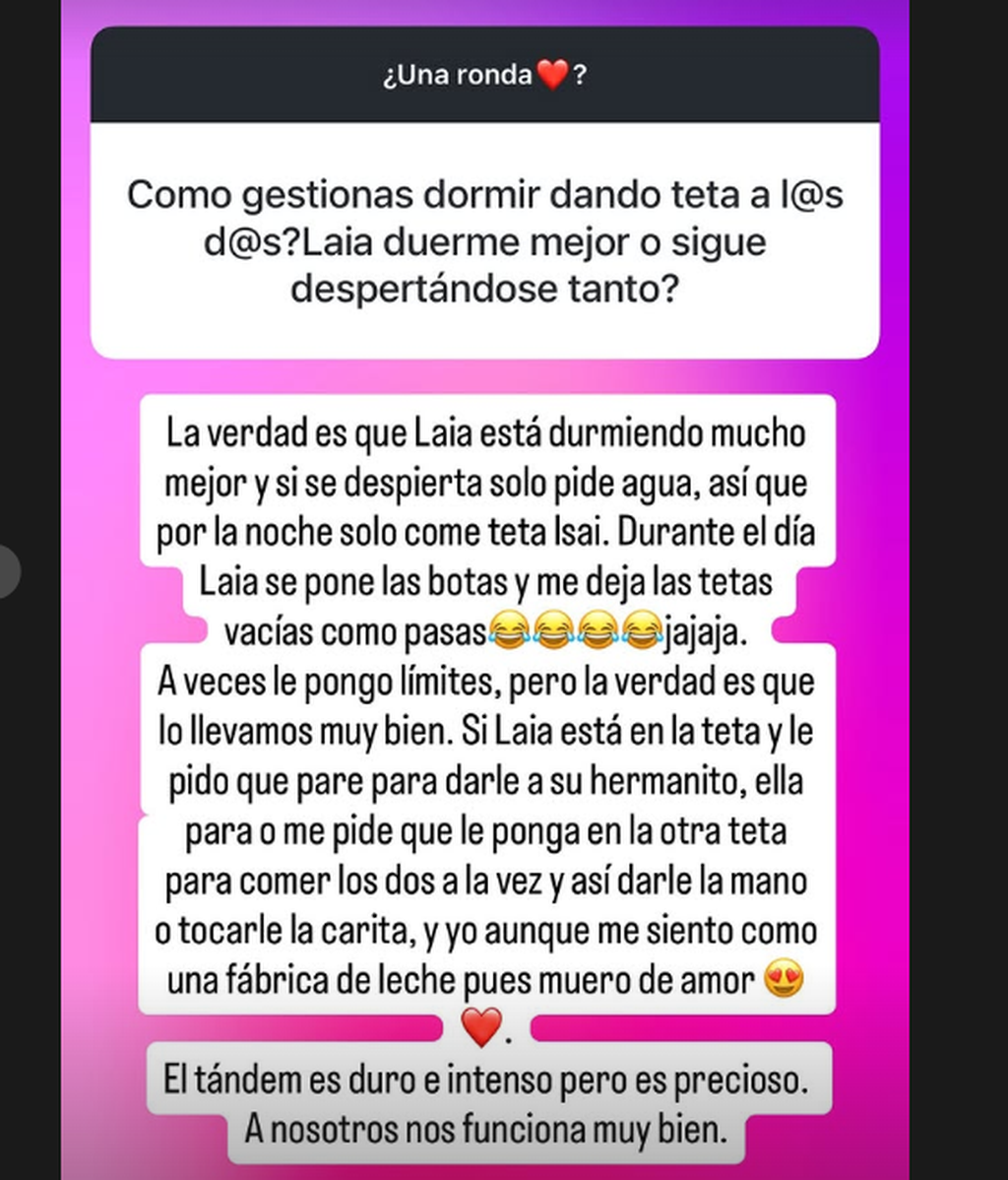 Su experiencia con la lactancia en tándem
