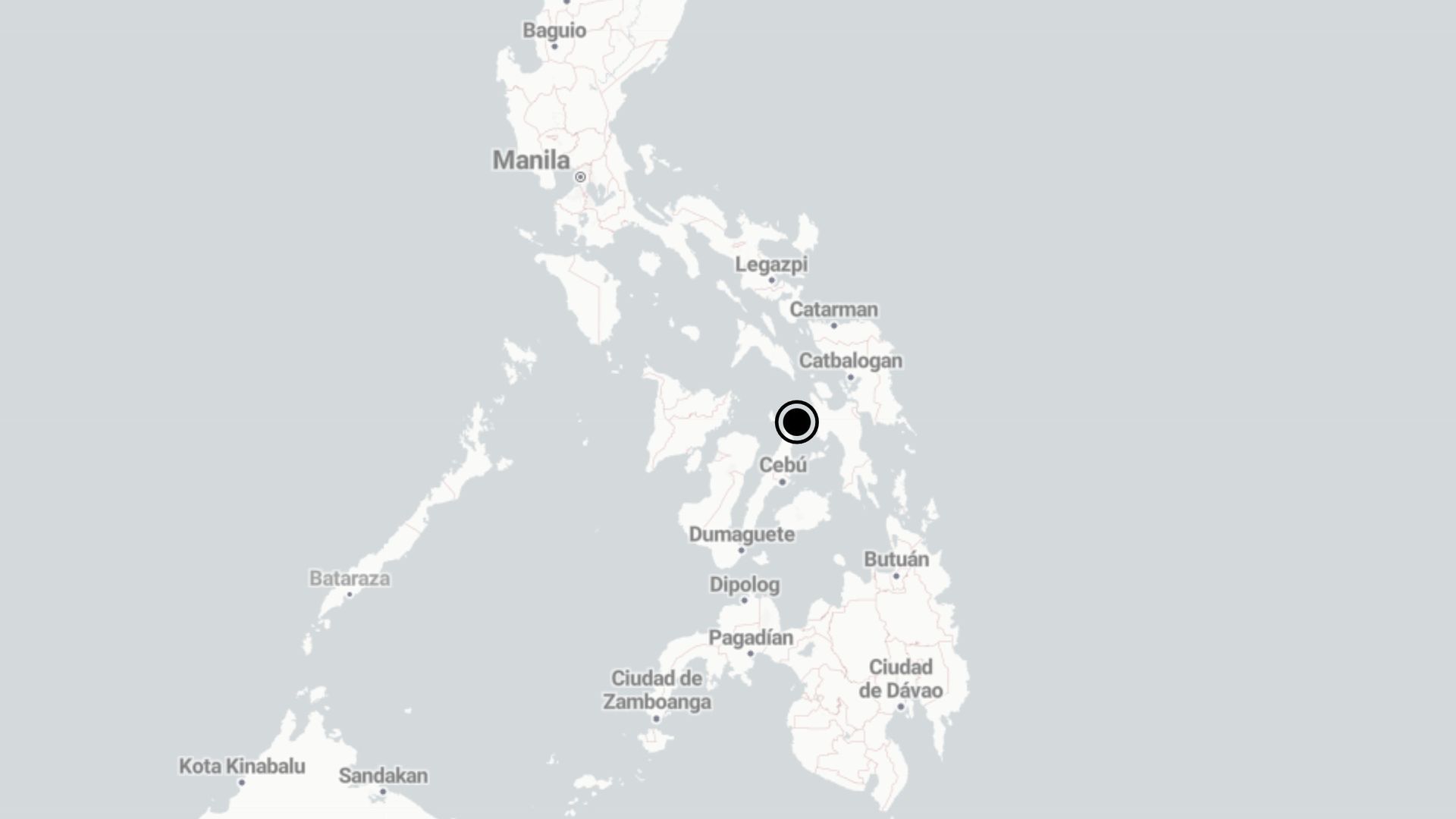 Un seísmo sacude la región filipina de Bisayas Centrales