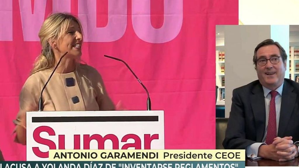  Antonio Garamendi, presidente de la CEOE, responde a las críticas de Yolanda Díaz: "Soy un machista"