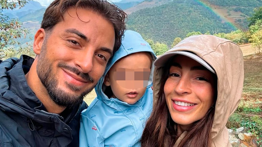 Borja González, Ana López y su hijo Luca