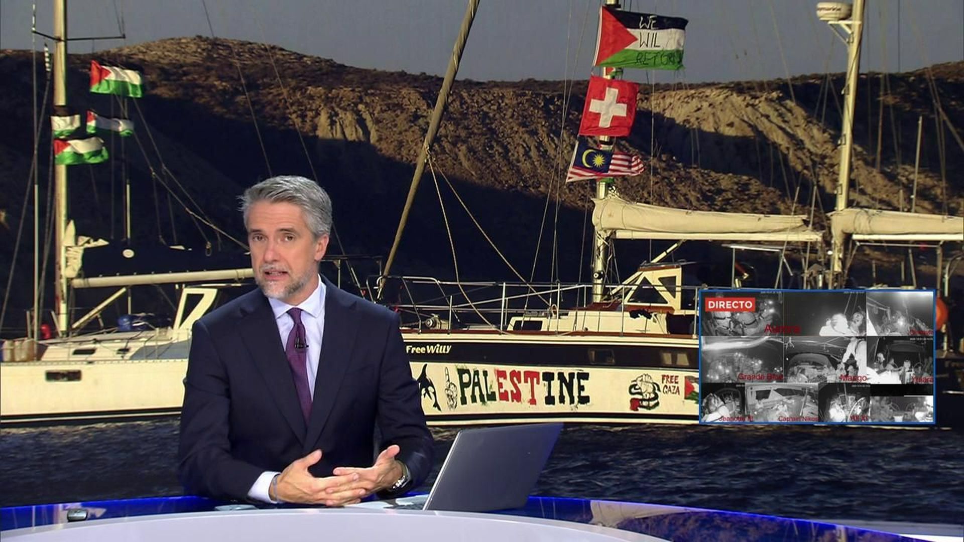 El análisis de Carlos Franganillo sobre la intercepción de la Flotilla por parte de barcos israelíes: "Es una operación muy compleja"