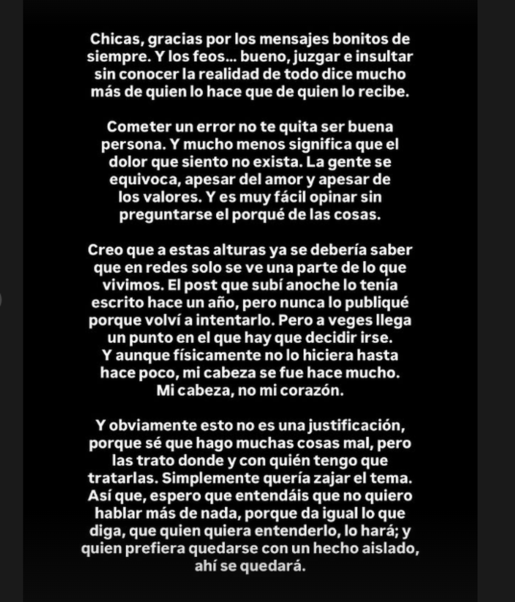 El comunicado de Claudia Martínez
