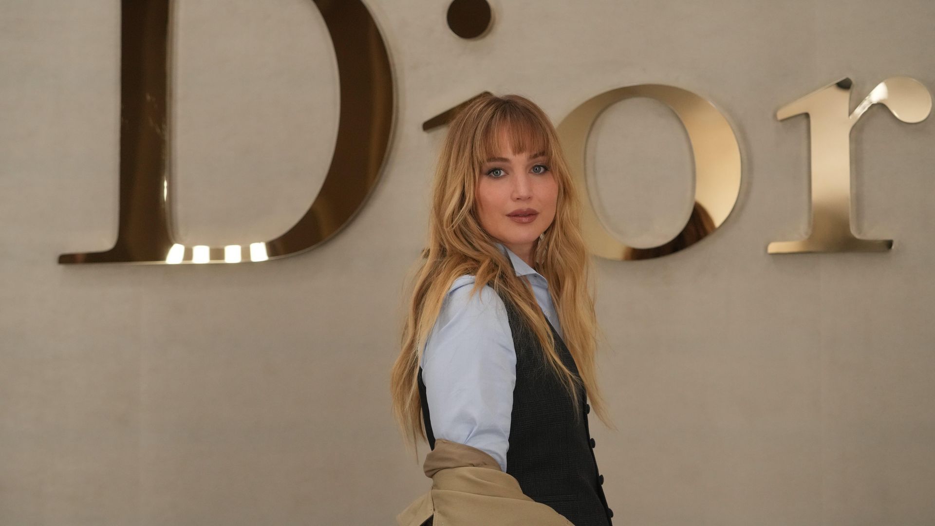 Jennifer Lawrence en el desfile de Dior