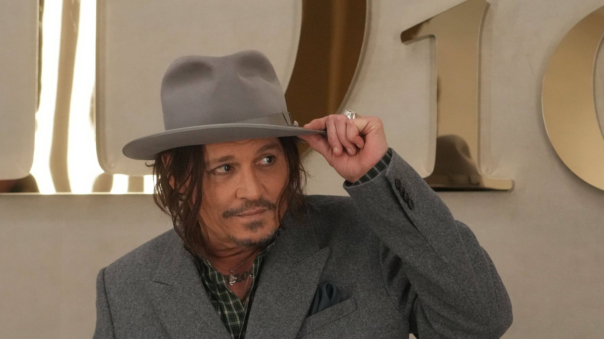 Johnny Depp en el desfile de Dior
