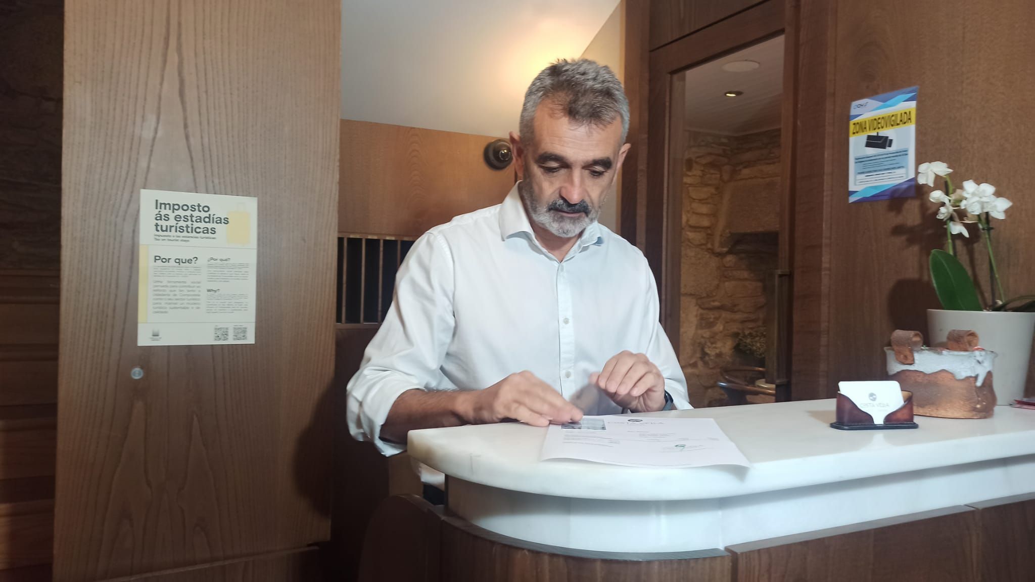 José Antonio Liñares, presidente de la Unión Hotelera Compostela