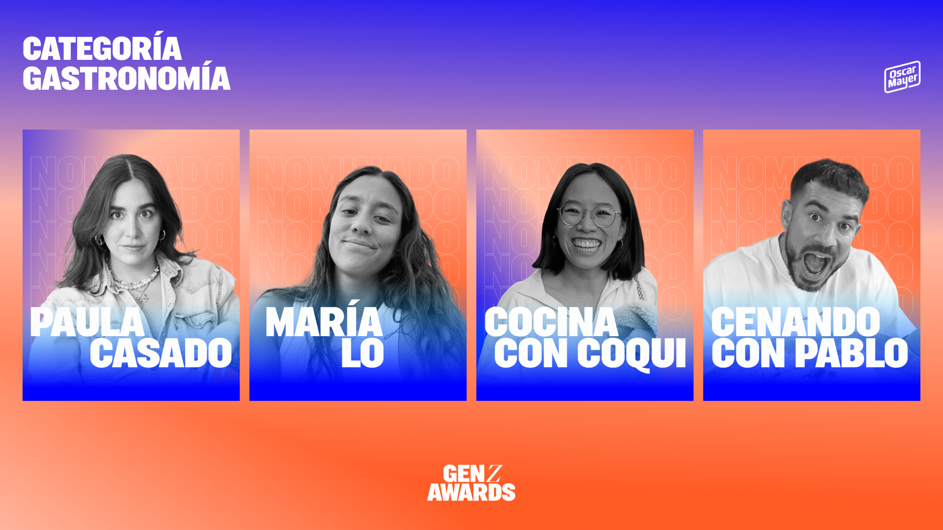 Los nominados en ‘Gastronomía by Oscar Mayer’