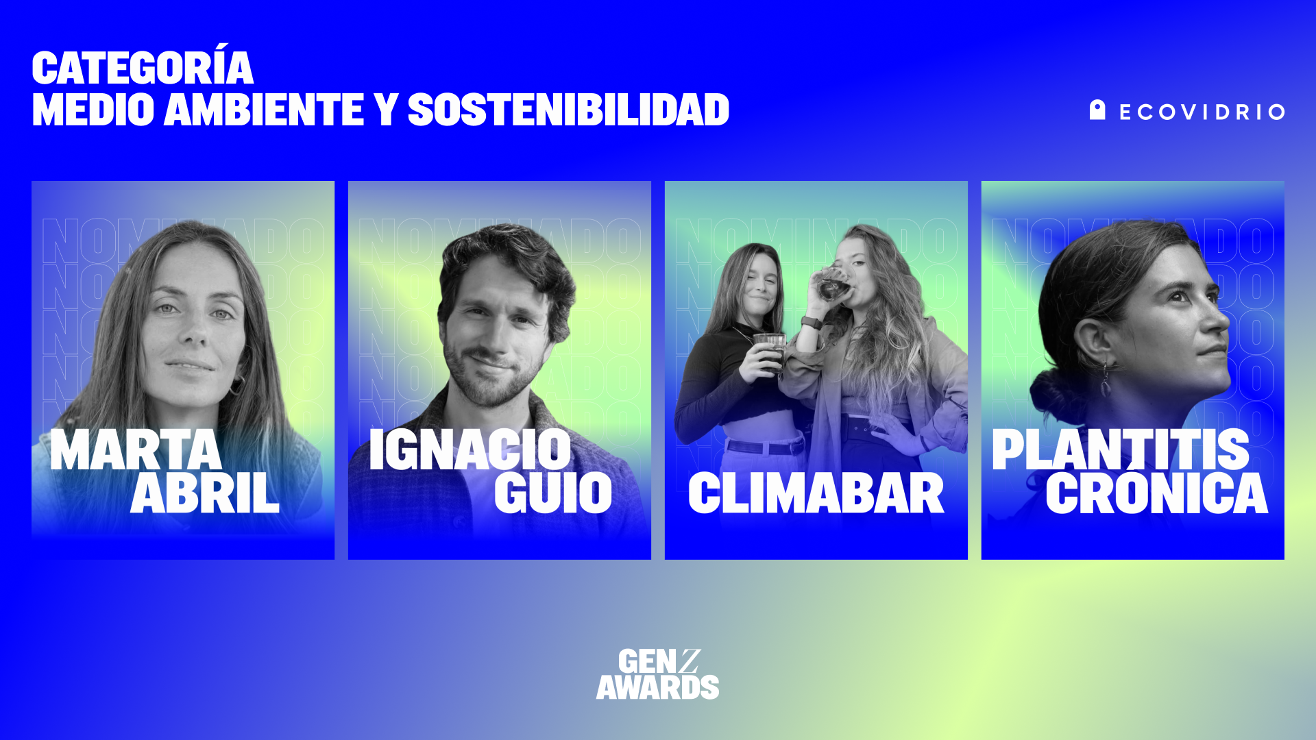 Los nominados en ‘Medio Ambiente y Sostenibilidad by Ecovidrio’