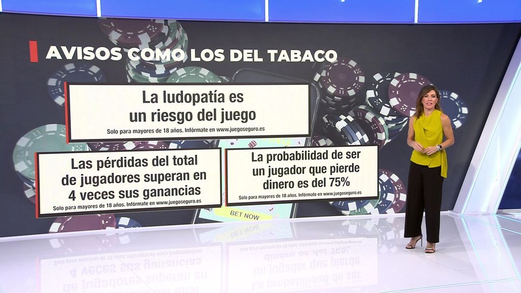 Los nuevos mensajes que Consumo obliga a publicar a los establecimientos y plataformas de juego online para luchar contra la ludopatía