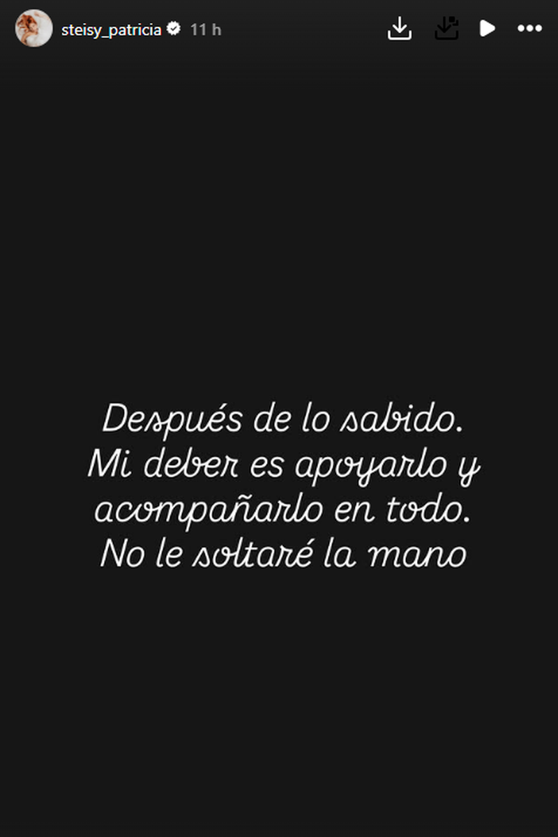 Patricia Steisy reacciona a la muerte de su exsuegra, la madre de Pablo Pisa