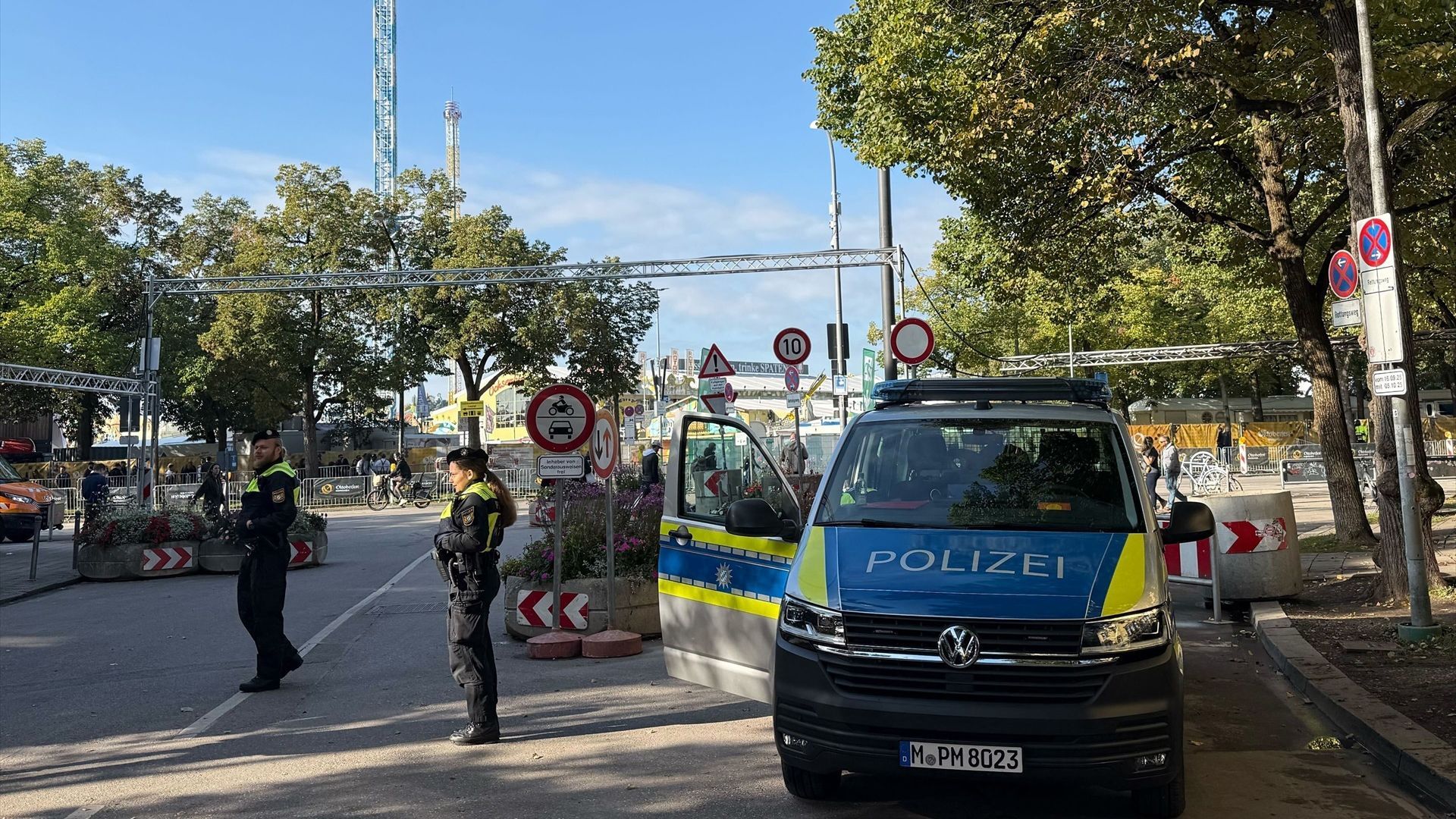 Policía se despliega en las inmediaciones del Oktoberfest en Múnich