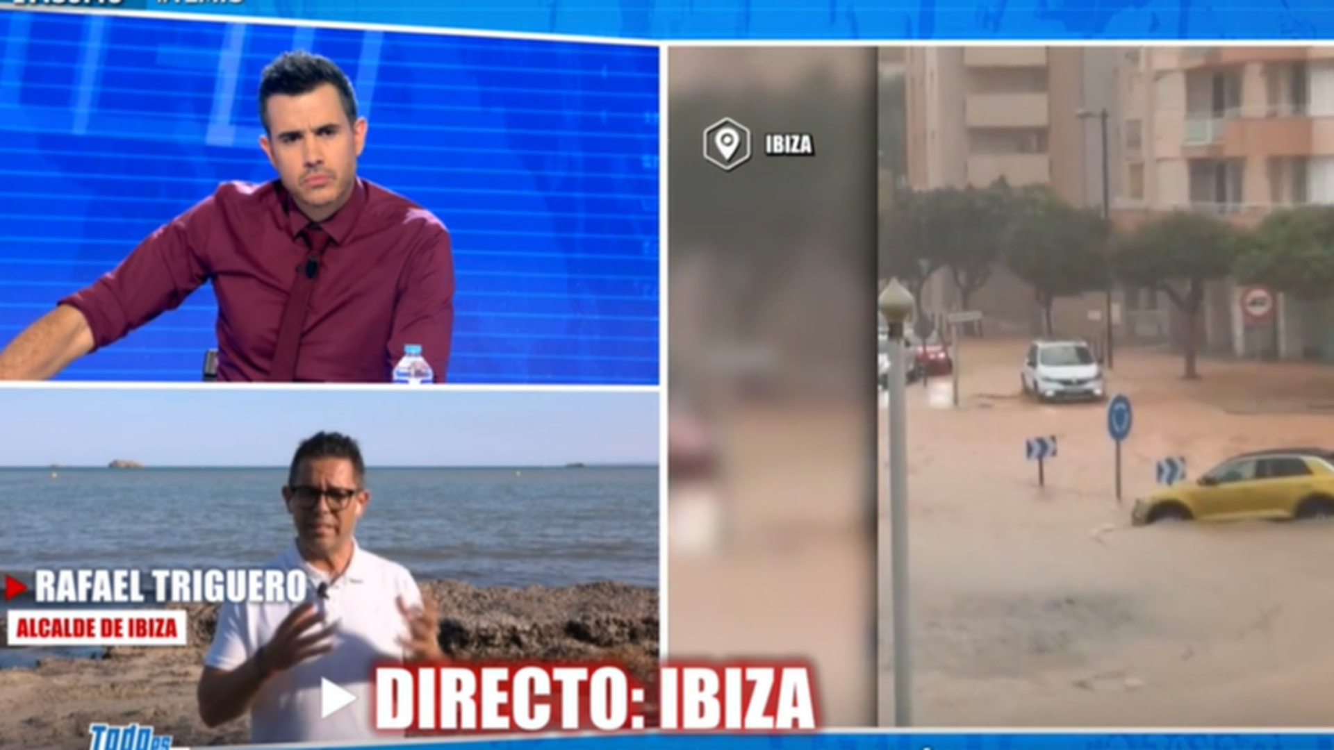 Rafael Triguero, alcalde de Ibiza tras la petición de zona catastrófica por fuertes lluvias: "Hay daños aún no cuantificados"