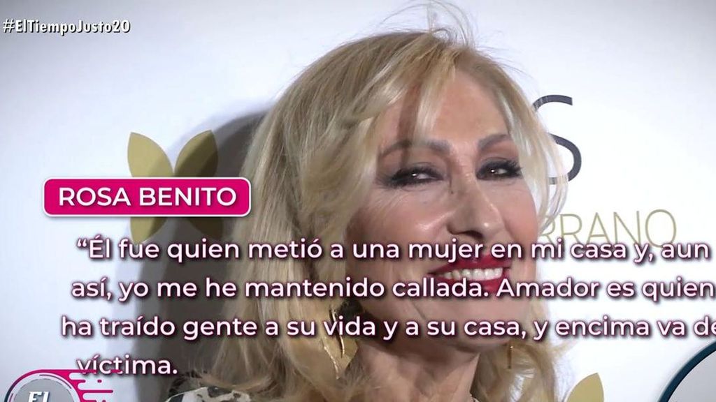 Rosa Benito, "cansada" de Amador Mohedano, estalla tras su última polémica con Gloria, su excuñada: "Va de víctima"