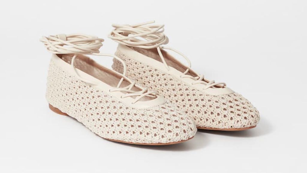 Bailarinas efecto crochet