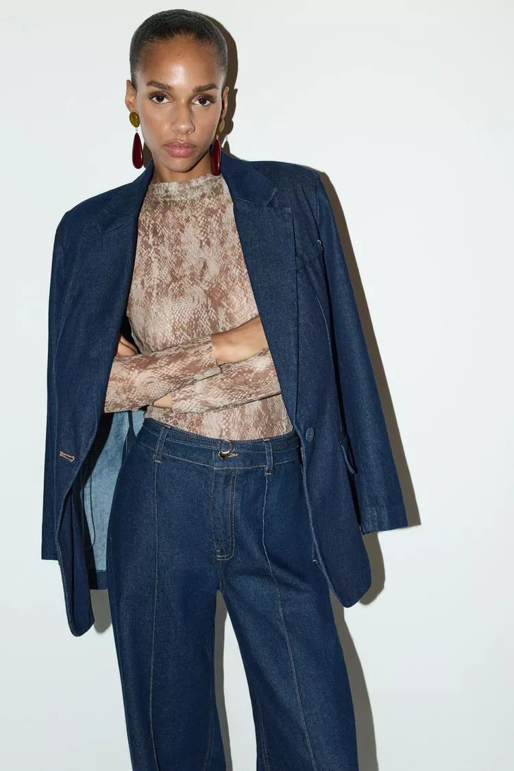 Blazer de tejido vaquero de Lefties