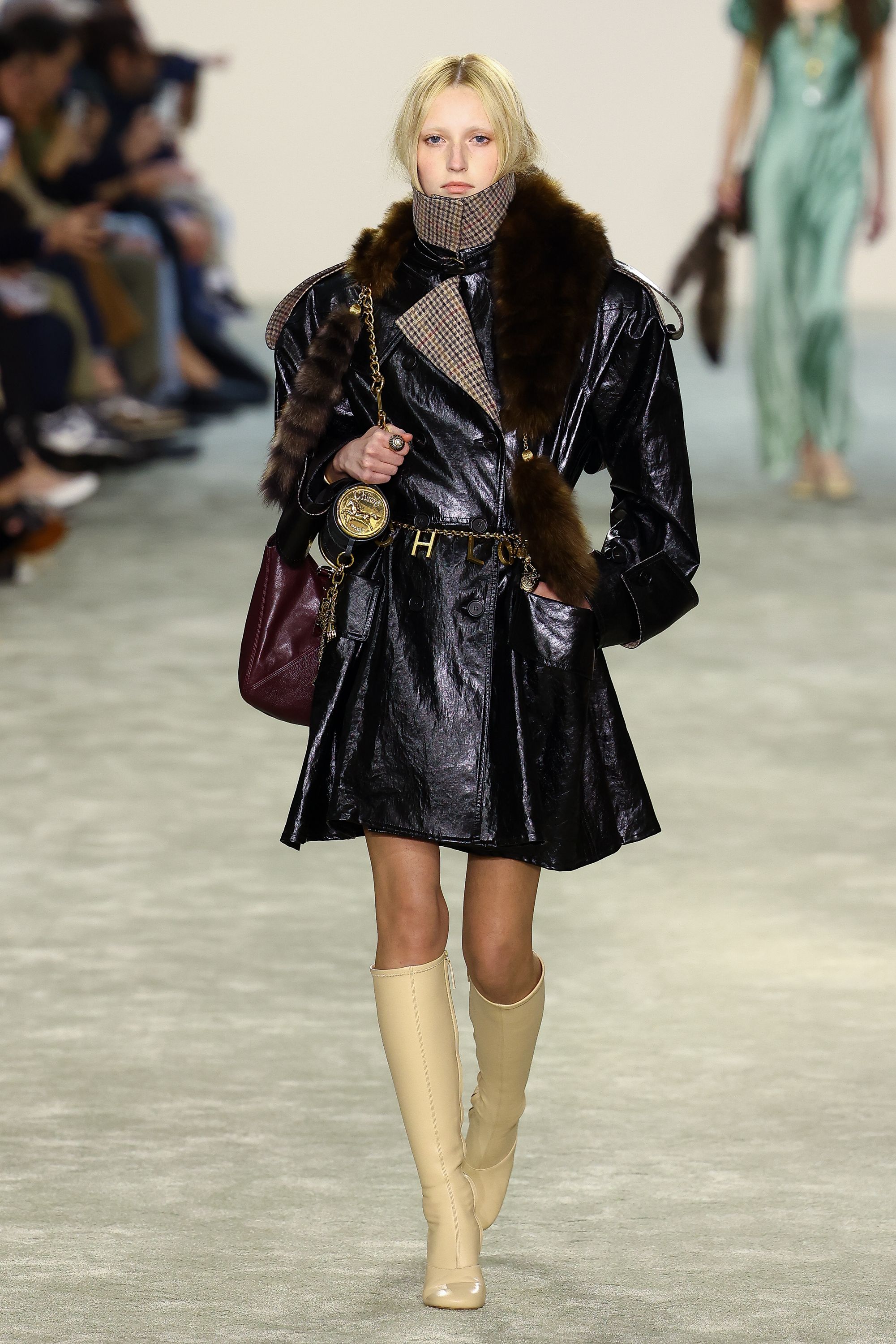 Botas altas en el desfile de Chloé