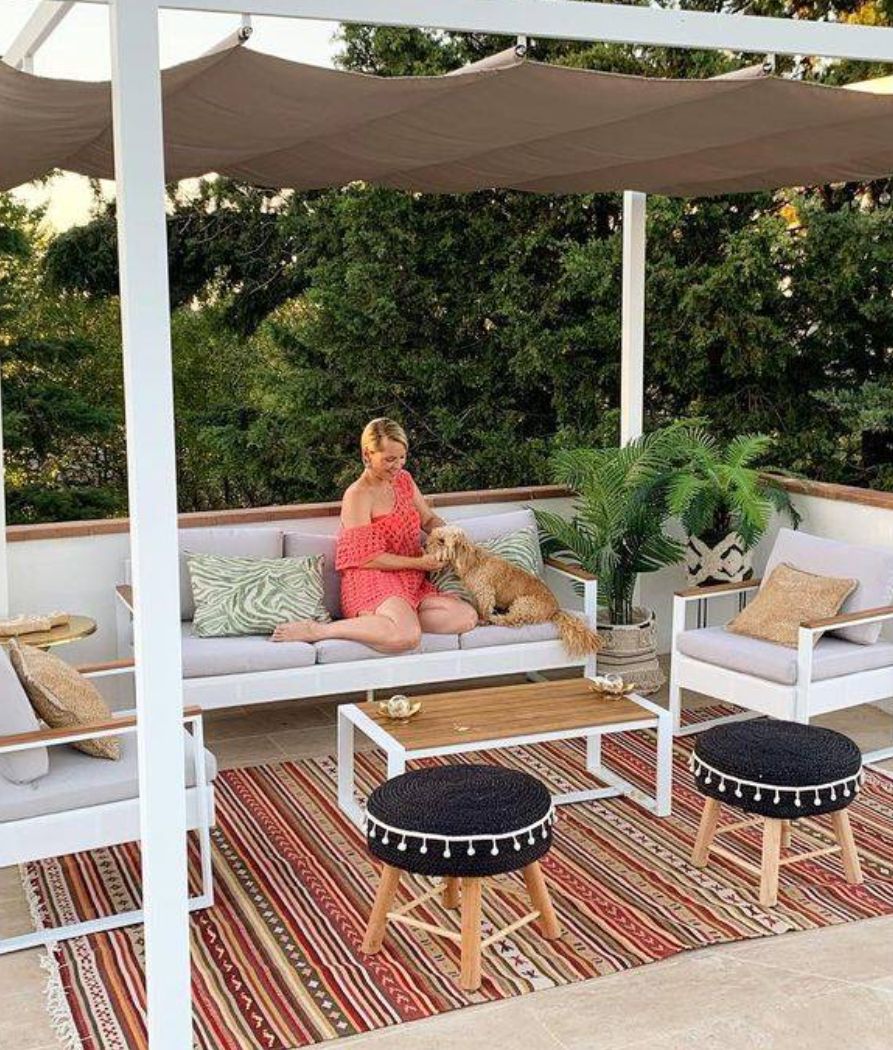La terraza superior de la casa de Soraya Arnelas