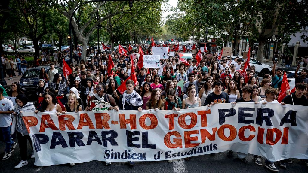 Manifestaciones multitudinarias en España para exigir el fin del genocidio en Gaza tras la detención de la Flotilla