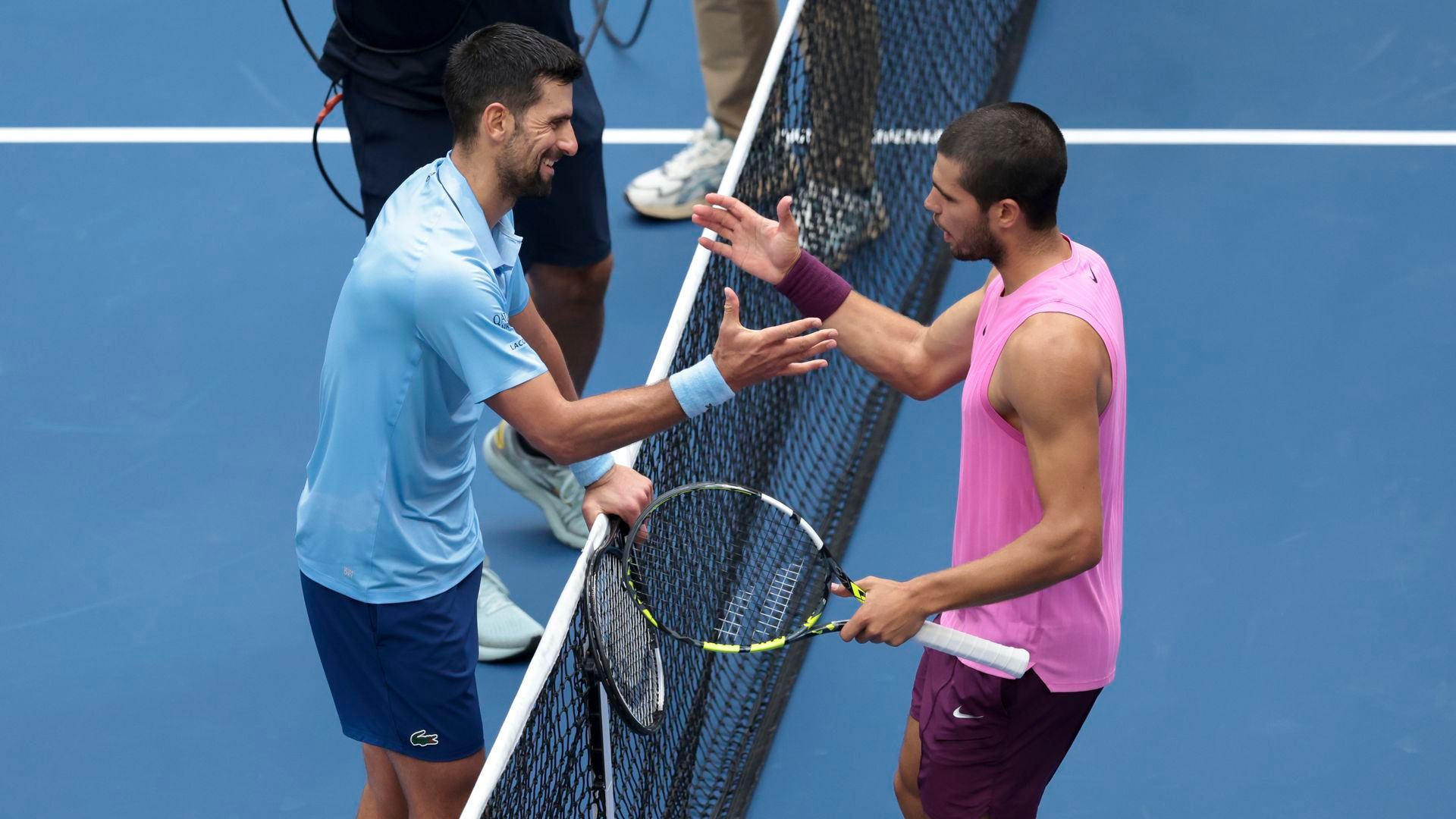 Novak Djokovic y Carlos Alcaraz