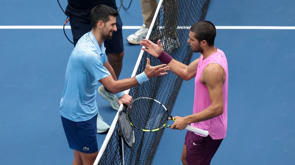 Novak Djokovic y Carlos Alcaraz