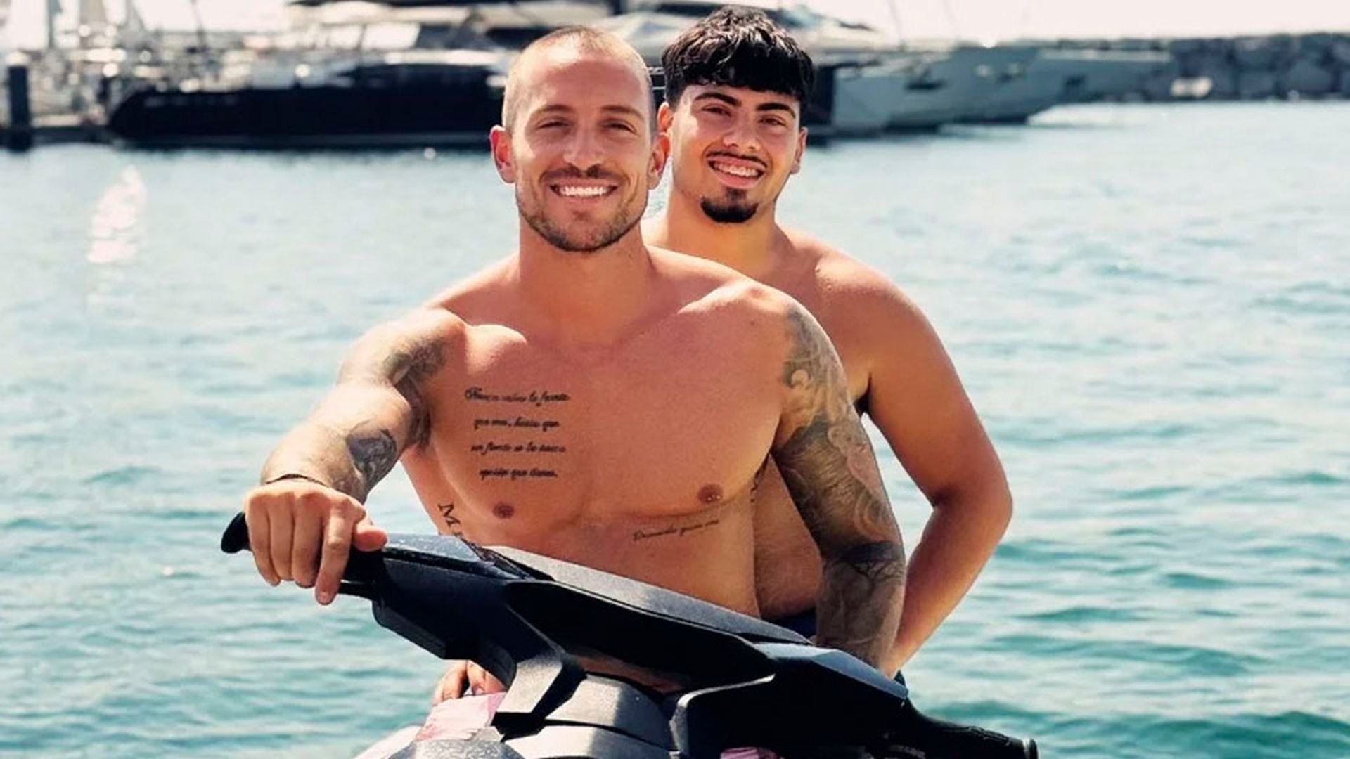 Rubén Torres y su hijastro Kilian, en una imagen de redes sociales