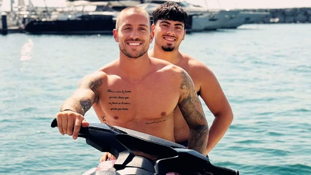 Rubén Torres y su hijastro Kilian, en una imagen de redes sociales
