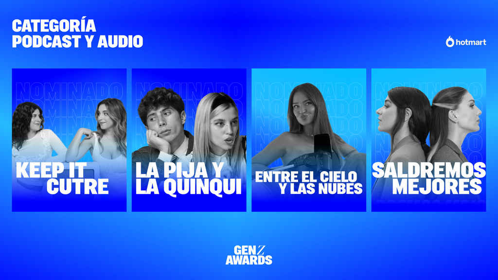 Descubre a los nominados de ‘Podcast & Audio by Hotmart’