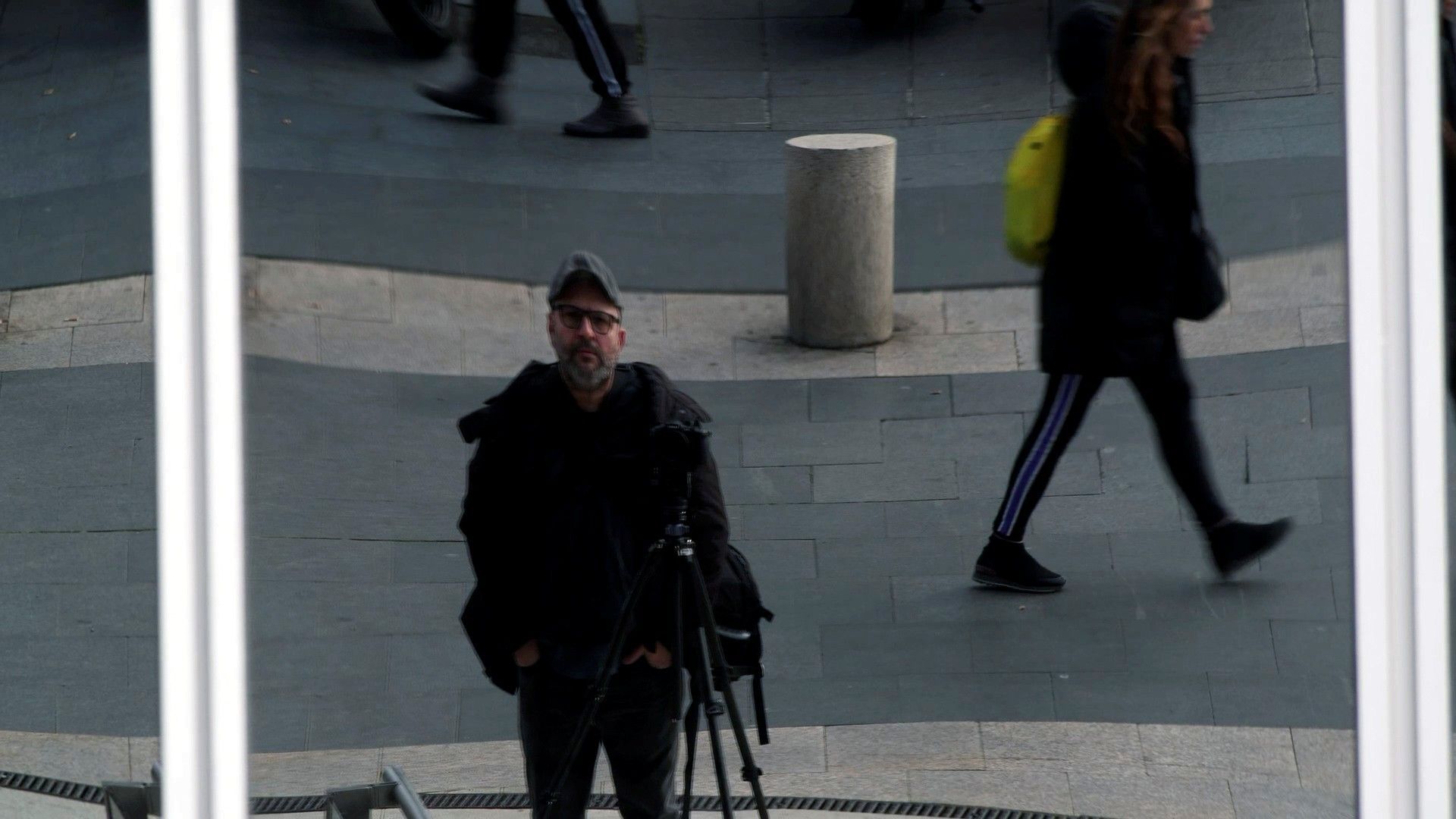 Juan Cavestany, durante el rodaje de ‘Madrid Ext.’.