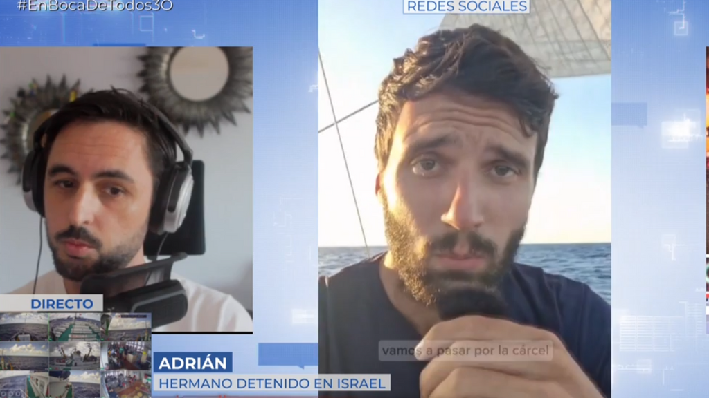 La angustia de Adrián, hermano de un tripulante detenido por Israel: "No sabemos nada de él desde el miércoles"