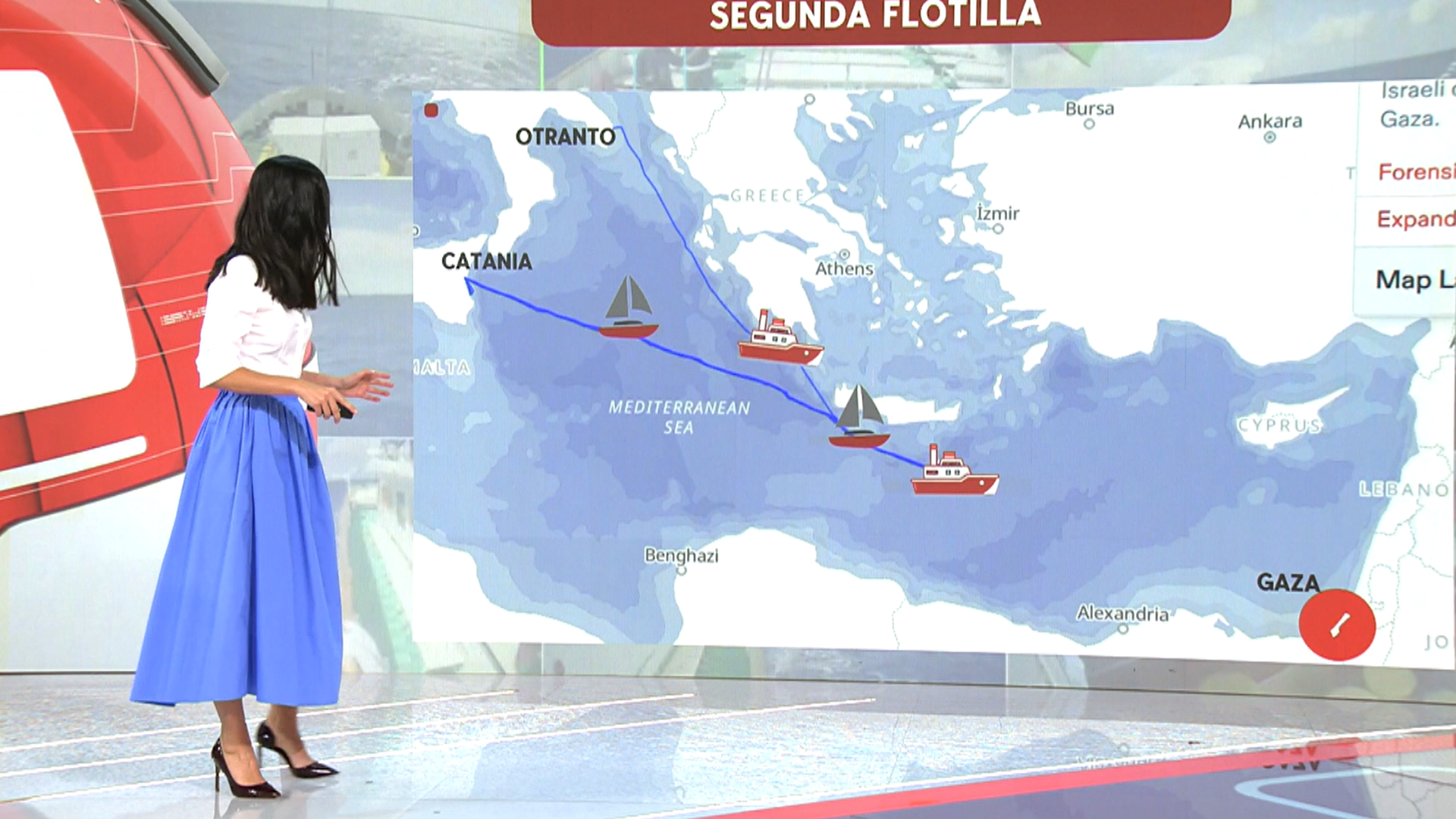 La Freedom Flotilla comienza su rumbo a Gaza pese a la detención de la Global Sumud