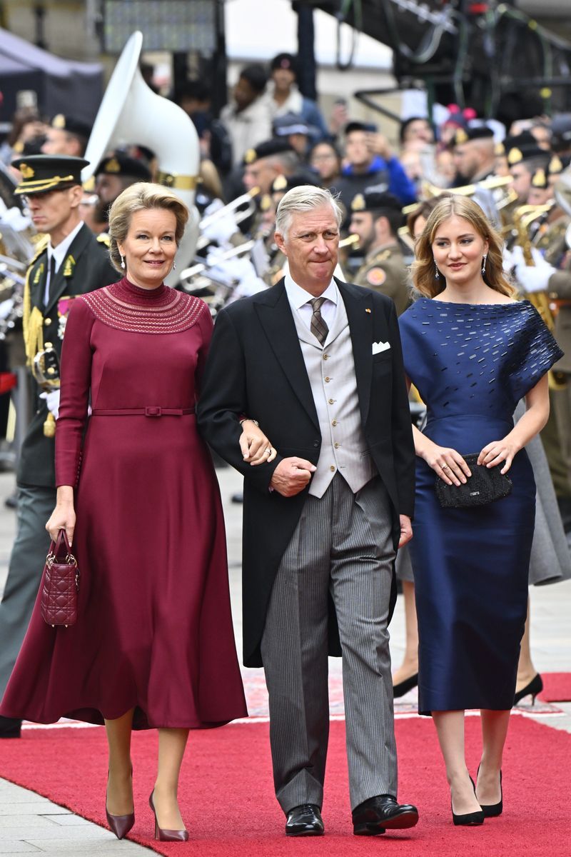 Los reyes de Bélgica, Felipe y Matilde, con su hija Elisabeth