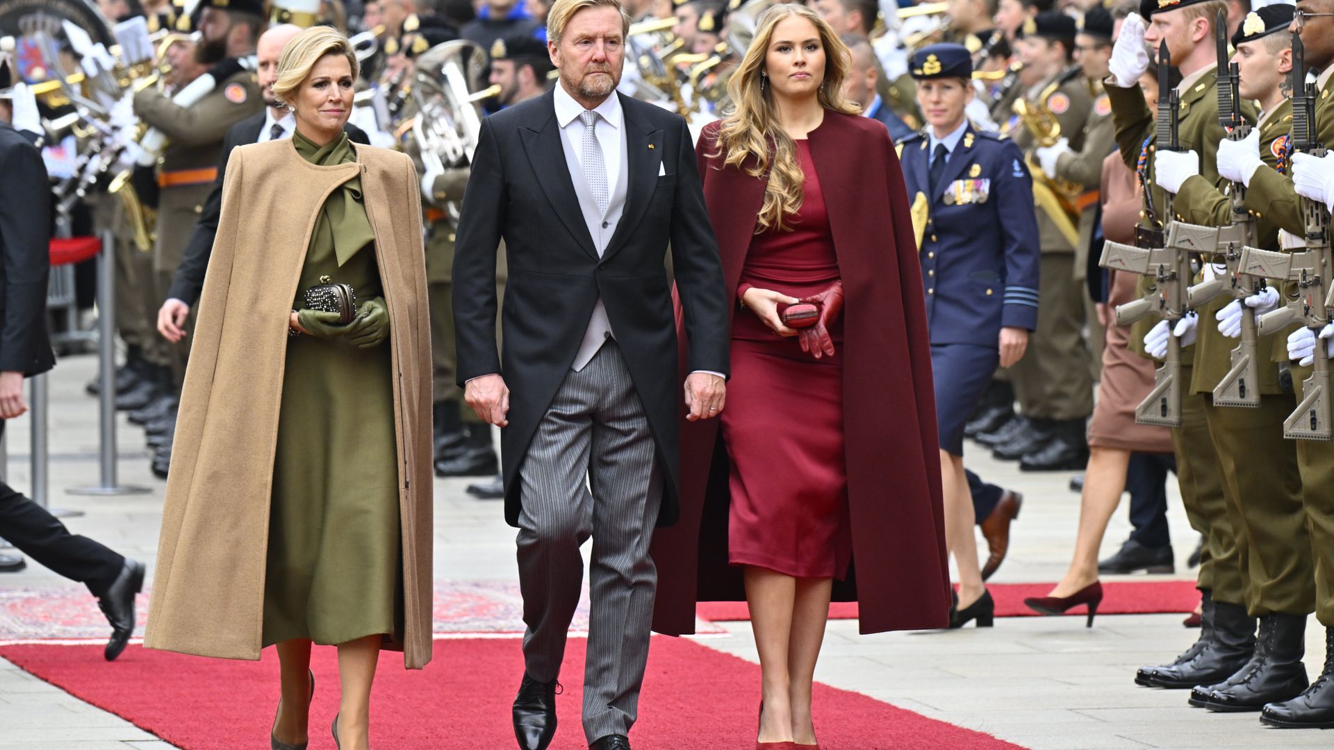 Los reyes de Países Bajos, Guillermo y Máxima, con su hija Amalia