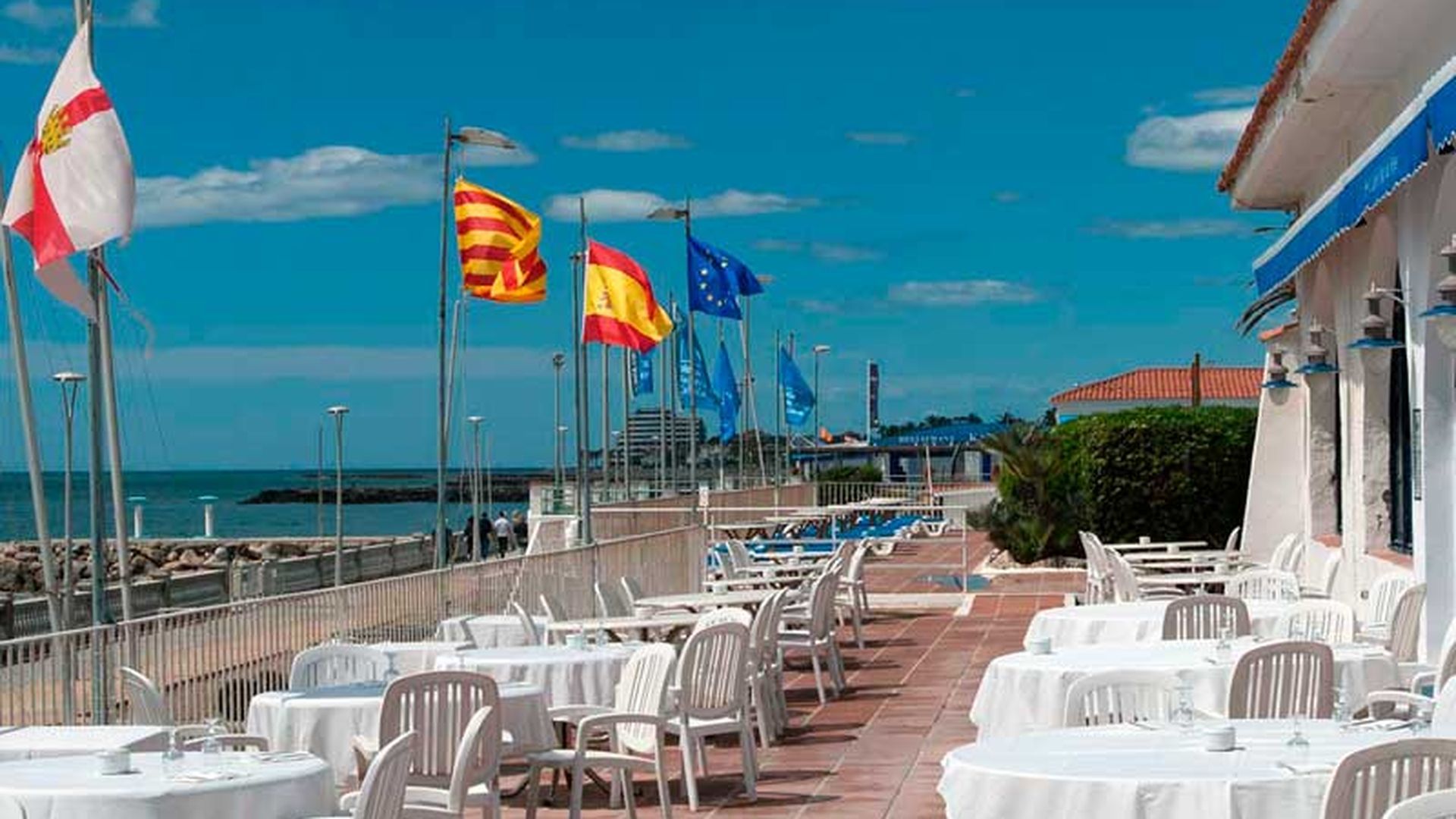 Terraza del Club de Mar de Sitges