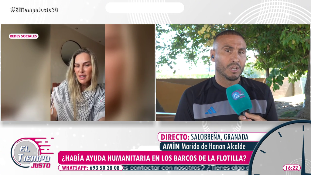 La angustia de Amín, marido de Hanan Alcalde, tras el traslado de la Flotilla a la prisión de ‘Ktzi’ot’: “Les están dando un trato de terroristas”